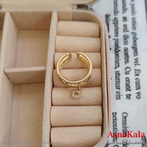 انگشتر زنانه ژوپینگ طلایی