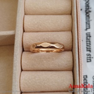 انگشتر زنانه ژوپینگ طلایی مشابه طلا کد ANG191163W