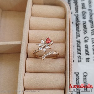 انگشتر زنانه ژوپینگ طلایی