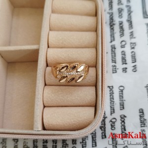 انگشتر زنانه ژوپینگ طلایی