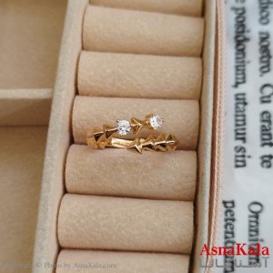 انگشتر زنانه ژوپینگ طلایی