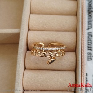 انگشتر زنانه ژوپینگ طلایی