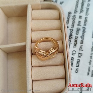 انگشتر زنانه ژوپینگ طلایی