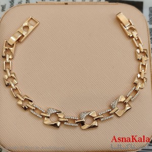 دستبند ژوپینگ طلایی کد DSB181576W