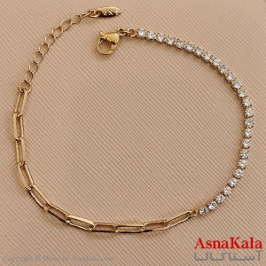 دستبند ژوپینگ طلایی کد DSB181582W