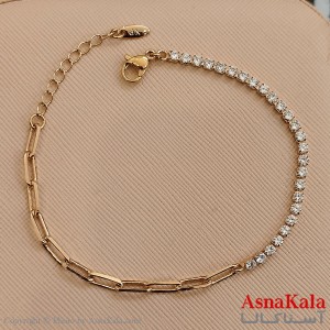 دستبند شوپینگ طلایی