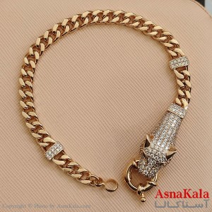 دستبند ژوپینگ ببر طلایی کد DSB181584W