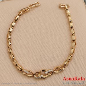 دستبند ژوپینگ طلایی کد DSB181585W