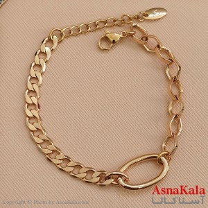 دستبند ژوپینگ طلایی کد DSB181588W