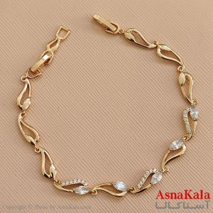 دستبند ژوپینگ طلایی کد DSB181589W