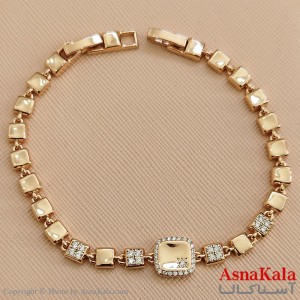 دستبند ژوپینگ طلایی کد DSB181592W