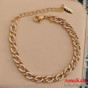 دستبند شوپینگ طلایی