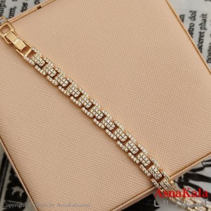 دستبند شوپینگ طلایی کد DSB181598W