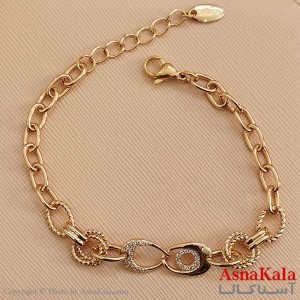 دستبند شوپینگ طلایی