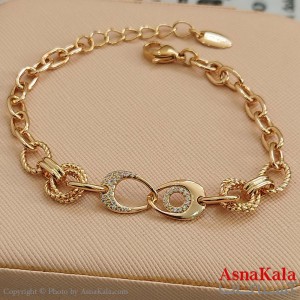 دستبند شوپینگ طلایی کد DSB181599W