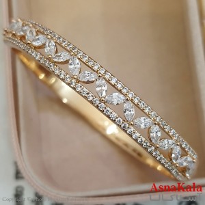 بنگل شوپینگ نگیندار طلایی کد DSB181601W