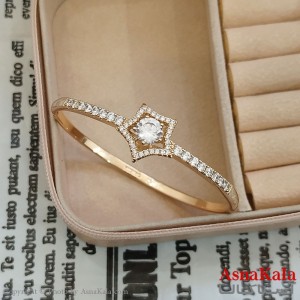 بنگل شوپینگ نگیندار طلایی کد DSB181611W