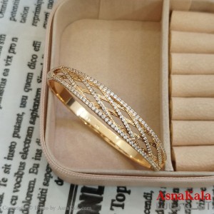 بنگل شوپینگ نگیندار طلایی کد DSB181614W