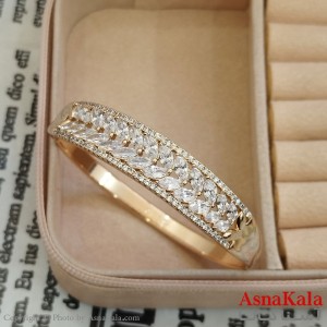 بنگل شوپینگ نگیندار طلایی کد DSB181616W