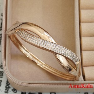 بنگل شوپینگ نگیندار طلایی کد DSB181618W