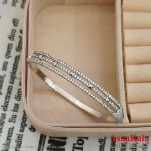 بنگل شوپینگ نگیندار نقره ای