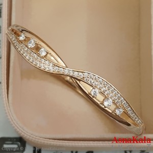 بنگل شوپینگ نگیندار طلایی کد DSB181625W