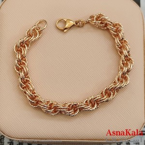 دستبند شوپینگ طلایی کد DSB181639W