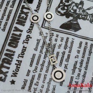 گردنبند نقره ای دخترانه ورساچه