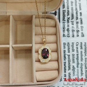 نیم ست زنانه شامل  گل قرمز