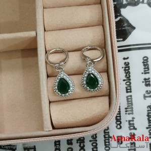 گوشواره نگین سبز