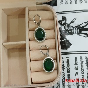 گوشواره نگین سبز