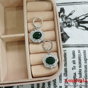 گوشواره نگین سبز