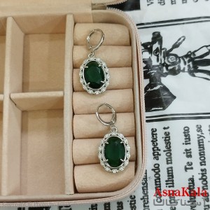 گوشواره نگین سبز