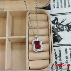 گردنبند نگین قرمز