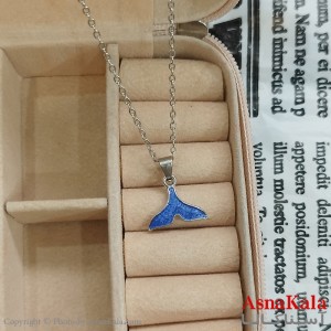 گردنبند استیل زنانه دم وال کد GNB162367W