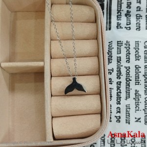 گردنبند استیل زنانه دم وال کد GNB162368W