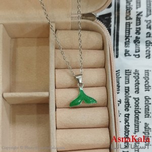 گردنبند استیل زنانه دم وال کد GNB162371W