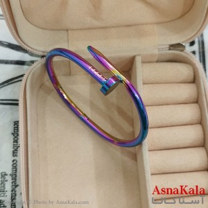 بنگل اسپورت میخ رنگ هلوگرامی کد DSB181645W