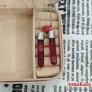 گردنبند استیل ست شیشه خون