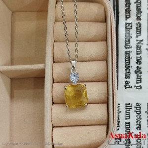 گردنبند استیل زنانه مربعی کد GNB162381W