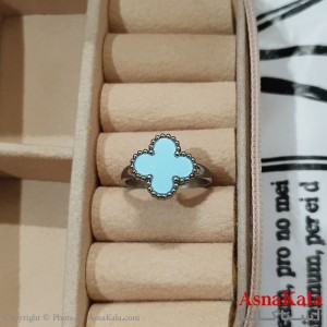 انگشتر زنانه استیل مینیمال مدل ونکلیف فری سایز  رنگ نقره ای کد ANG191189W