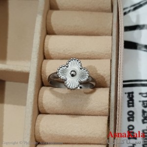 انگشتر زنانه استیل مینیمال مدل ونکلیف فری سایز  رنگ نقره ای کد ANG191193W