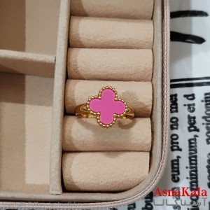 انگشتر زنانه استیل مینیمال مدل ونکلیف فری سایز  رنگ طلایی کد ANG191198W