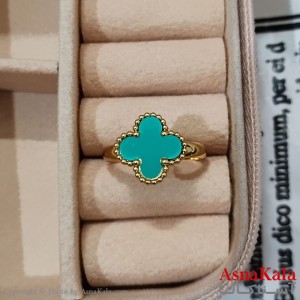 انگشتر زنانه استیل مینیمال مدل ونکلیف فری سایز  رنگ طلایی کد ANG191202W