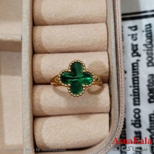 انگشتر زنانه استیل مینیمال مدل ونکلیف فری سایز  رنگ طلایی کد ANG191205W