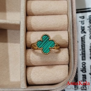 انگشتر زنانه استیل مینیمال مدل ونکلیف فری سایز  رنگ طلایی کد ANG191208W