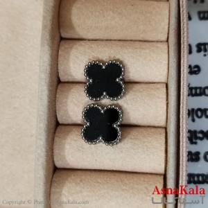 گوشواره استیل زنانه ونکلیف رنگ نقره ای کد GSH152158W