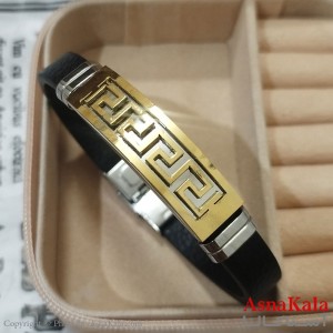 دستبند چرم مردانه  مدل ورساچه کد DSB181662W