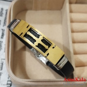 دستبند چرم مردانه  مدل صلیب  مدرن کد DSB181669W