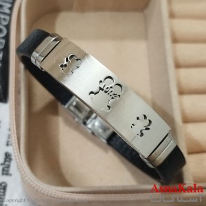 دستبند چرم مردانه  مدل  مدرن کد DSB181678W